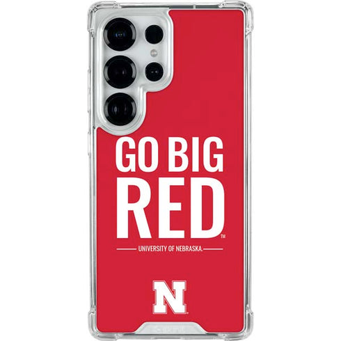 University of Nebraska Go Big Red Galaxy S25 Ultra Clear Case