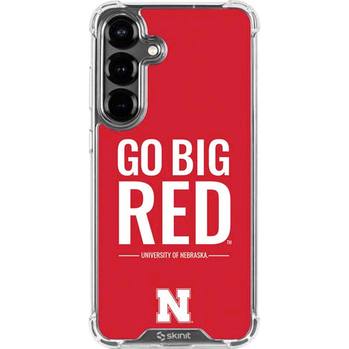 University of Nebraska Go Big Red Galaxy S26 Plus Clear Case