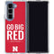 University of Nebraska Go Big Red Galaxy Z Fold5 5G Clear Case