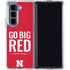University of Nebraska Go Big Red Galaxy Z Fold5 5G Clear Case