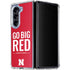 University of Nebraska Go Big Red Galaxy Z Fold5 5G Clear Case