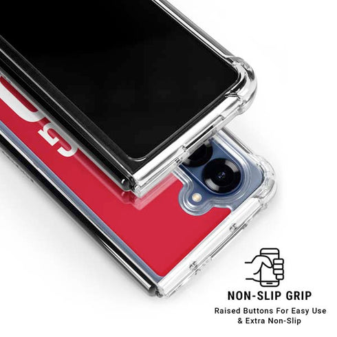 University of Nebraska Go Big Red Galaxy Z Fold6 Clear Case