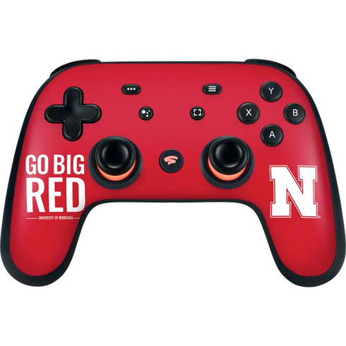 University of Nebraska Go Big Red Google Stadia Controller Skin