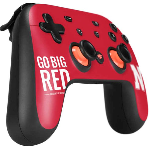 University of Nebraska Go Big Red Google Stadia Controller Skin
