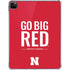 University of Nebraska Go Big Red iPad Pro 11in (2024) Clear Case