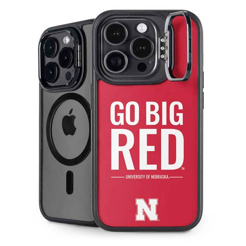 University of Nebraska Go Big Red iPhone 14 Pro Max Kickstand Case