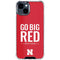 University of Nebraska Go Big Red iPhone 15 Clear Case