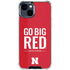 University of Nebraska Go Big Red iPhone 15 Clear Case