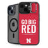 University of Nebraska Go Big Red iPhone 15 Plus Kickstand Case