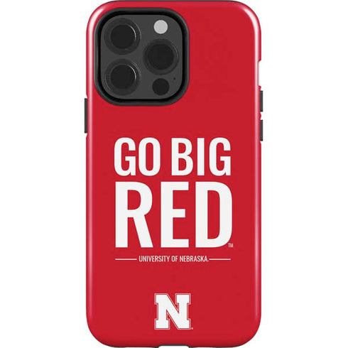 University of Nebraska Go Big Red iPhone 15 Pro Impact Case