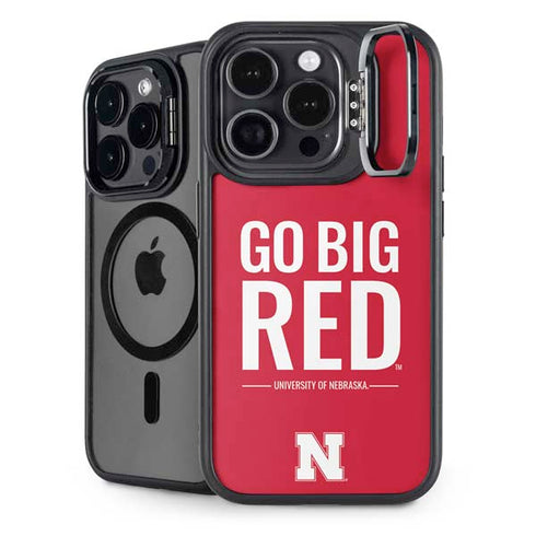 University of Nebraska Go Big Red iPhone 15 Pro Max Kickstand Case
