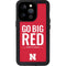 University of Nebraska Go Big Red iPhone 15 Pro Waterproof Case