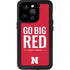 University of Nebraska Go Big Red iPhone 15 Pro Waterproof Case