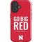 University of Nebraska Go Big Red iPhone 16 Plus Impact Case