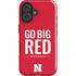 University of Nebraska Go Big Red iPhone 16 Plus Impact Case