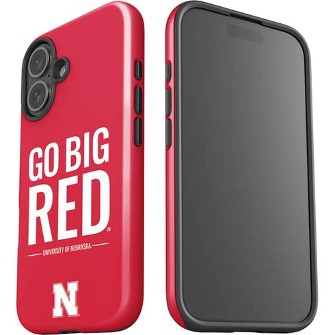 University of Nebraska Go Big Red iPhone 16 Plus Impact Case