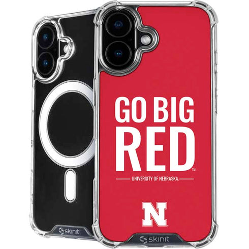 University of Nebraska Go Big Red iPhone 16 Plus MagSafe Case