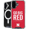 University of Nebraska Go Big Red iPhone 16 Plus MagSafe Case