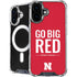 University of Nebraska Go Big Red iPhone 16 Plus MagSafe Case
