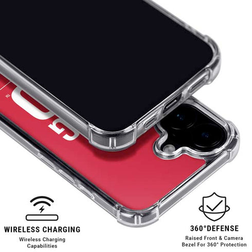 University of Nebraska Go Big Red iPhone 16 Plus MagSafe Case