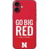 University of Nebraska Go Big Red iPhone 16 Plus Skin