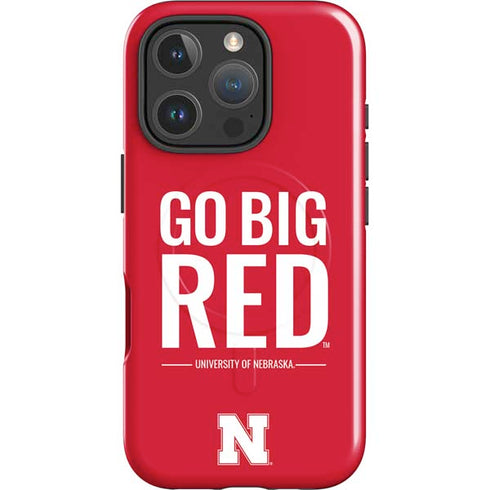 University of Nebraska Go Big Red iPhone 16 Pro Magsafe Impact Case
