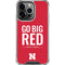 University of Nebraska Go Big Red iPhone 16 Pro Max Clear Case