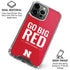 University of Nebraska Go Big Red iPhone 16 Pro Max Clear Case
