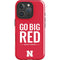 University of Nebraska Go Big Red iPhone 16 Pro Max Impact Case