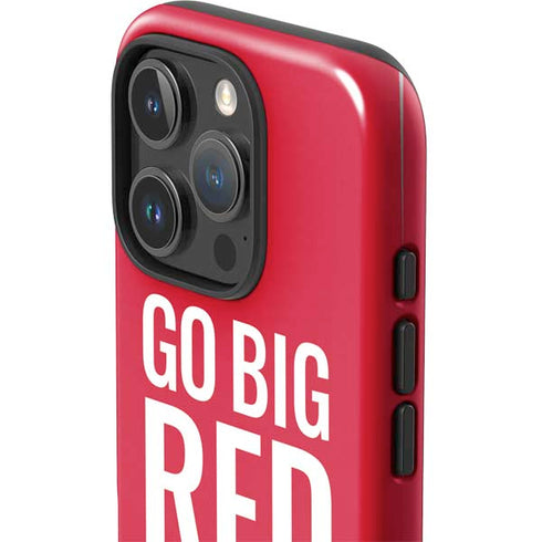 University of Nebraska Go Big Red iPhone 16 Pro Max Impact Case