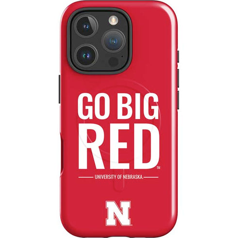 University of Nebraska Go Big Red iPhone 16 Pro Max Magsafe Impact Case