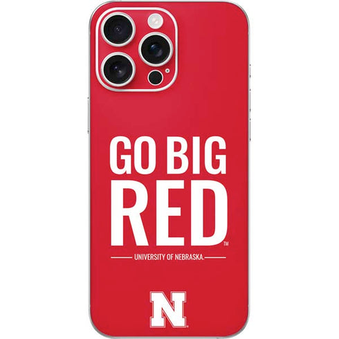 University of Nebraska Go Big Red iPhone 16 Pro Max Skin