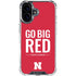 University of Nebraska Go Big Red iPhone 17 Clear Case