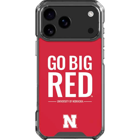 University of Nebraska Go Big Red iPhone 18 Pro Max Clear Case
