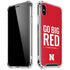 University of Nebraska Go Big Red iPhone X/XS Clear Case