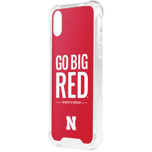 University of Nebraska Go Big Red iPhone XS Clear Case
