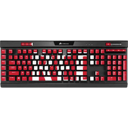 University of Nebraska Go Big Red K95 RGB PLATINUM Mechanical Gaming Keyboard Skin