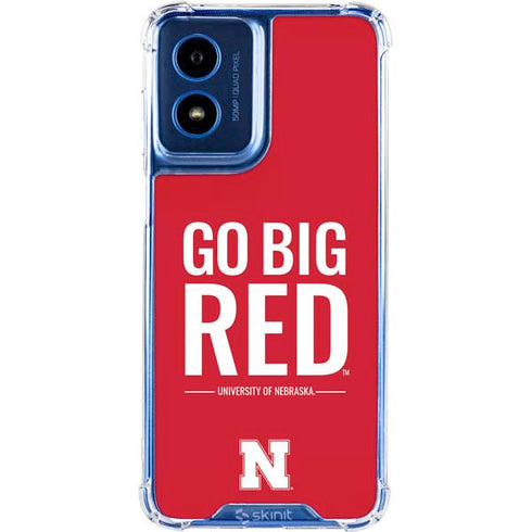 University of Nebraska Go Big Red Moto G 5G (2024) Clear Case