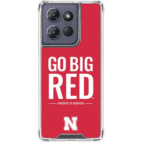 University of Nebraska Go Big Red Moto G Stylus 5G (2025) Clear Case