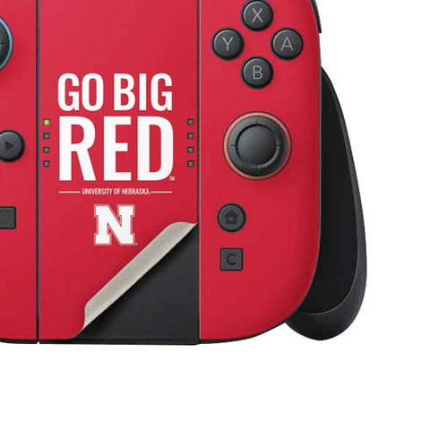 University of Nebraska Go Big Red Nintendo Switch 2 (2025) Joy-Con Controller Skin