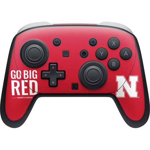 University of Nebraska Go Big Red Nintendo Switch 2 (2025) Pro Controller Skin