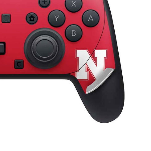 University of Nebraska Go Big Red Nintendo Switch 2 (2025) Pro Controller Skin