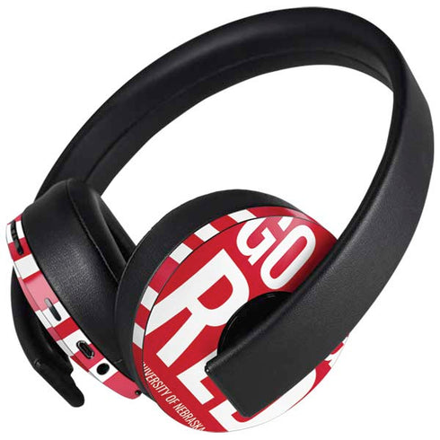 University of Nebraska Go Big Red PlayStation 4 Gold Wireless Headset Skin