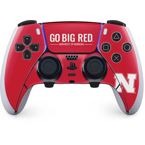 University of Nebraska Go Big Red PS5 DualSense Edge Pro Controller Skin