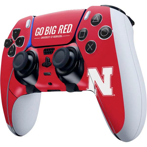 University of Nebraska Go Big Red PS5 DualSense Edge Pro Controller Skin