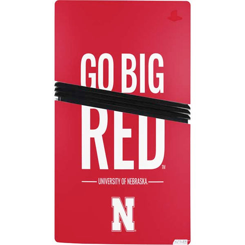 University of Nebraska Go Big Red PS5 Pro Console Skin