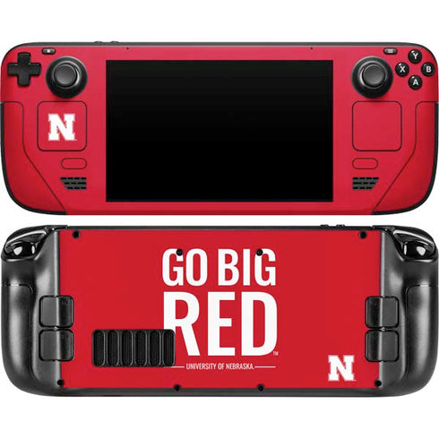 University of Nebraska Go Big Red Steam Deck Handheld Gaming Computer Skin