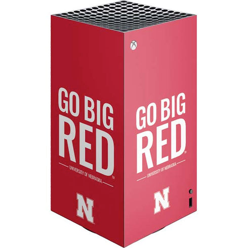 University of Nebraska Go Big Red XBox Series X Digital Edition Console Skin