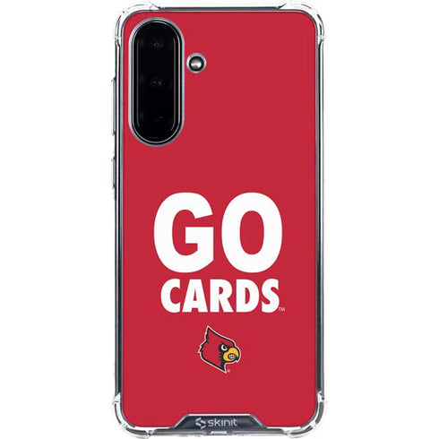 University of Louisville Go Cards Galaxy A36 5G Clear Case