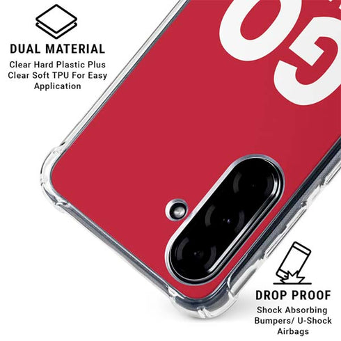 University of Louisville Go Cards Galaxy A36 5G Clear Case